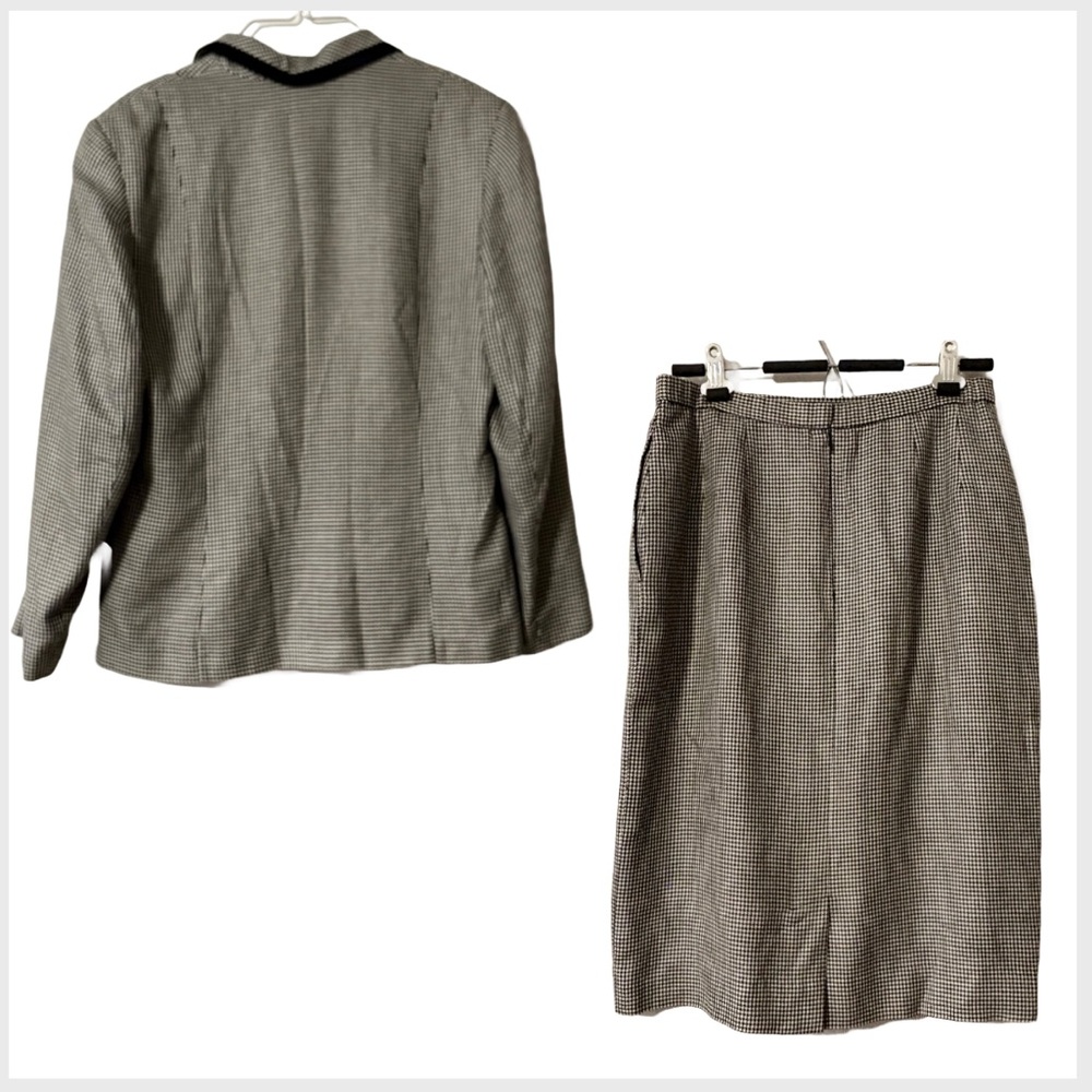 Vintage Pendleton Houndstooth Pattern Rayon Silk … - image 2